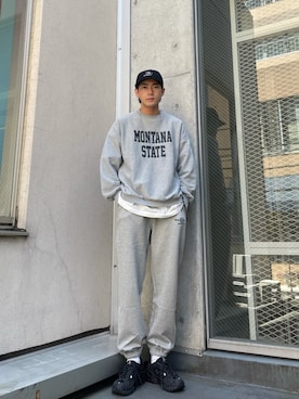 「WEGO（ウィゴー）のアイテム（スウェットパンツ）」を使った、さいゆうさん（メンズ・178cm）の春コーディネート