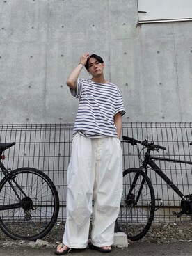「ビーチサンダル」｜さいゆうさん（メンズ・178cm・20代）の夏コーディネート