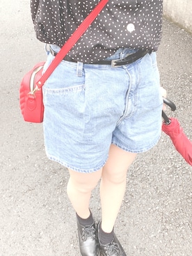 「お買い物」｜「アイテム（アナログ腕時計）」を使った、R iさん（レディース・158cm）の夏コーディネート