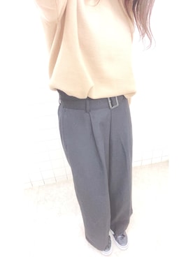 「仕事コーデ」｜「アイテム（ブルゾン）」を使った、R iさん（レディース・158cm）の冬コーディネート
