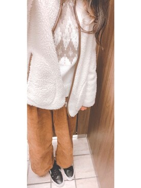 「仕事コーデ」｜「アイテム（ブルゾン）」を使った、R iさん（レディース・158cm）の春コーディネート