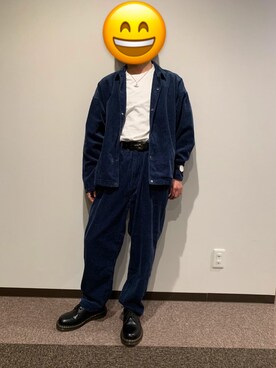 「PUBLIC TOKYO（パブリックトウキョウ）のアイテム（ジャケット/アウター、ブルー系）」を使った、ごんさん（メンズ・165cm）の秋コーディネート