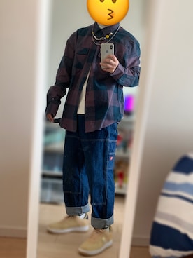 「HUF（ハフ）のアイテム（ジャケット/アウター）」を使った、ごんさん（メンズ・165cm）の冬コーディネート