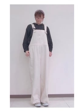 「アイテム（ブローチ/コサージュ、ホワイト系）」を使った、まぁこさん（レディース・160cm）の春コーディネート