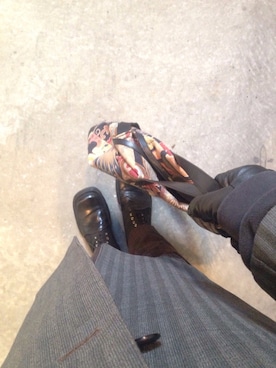 「DRIES VAN NOTEN（ドリスヴァンノッテン）のアイテム（バッグ）」を使った、ㅤshdwplyさん（メンズ・174cm）の秋コーディネート