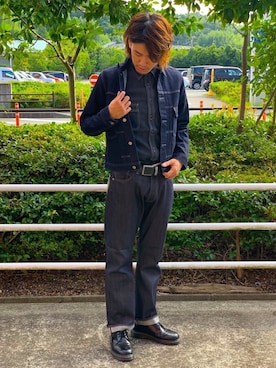 「BACK NUMBER（バックナンバー）のアイテム（デニムジャケット）」を使った、Aki.@相互さん（メンズ・177cm）の夏コーディネート