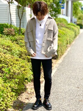 「Right-on（ライトオン）のアイテム（ブルゾン）」を使った、Aki.@相互さん（メンズ・178cm）の夏コーディネート