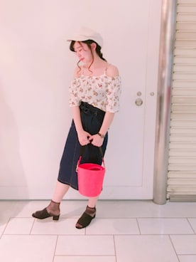 「RETRO GIRL（レトロガール）のアイテム（その他シューズ）」を使った、まいまいさん（レディース・166cm）の春コーディネート