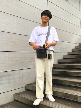 「KENZO（ケンゾー）のアイテム（キーケース/キーアクセサリー）」を使った、Hirotoさん（メンズ・177cm）の夏コーディネート