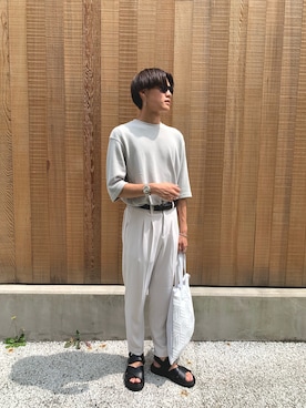 「COACH（コーチ）のアイテム（サングラス）」を使った、Hirotoさん（メンズ・177cm）の夏コーディネート
