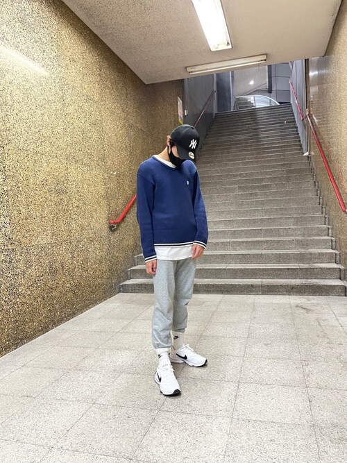 ナイキ スポーツウェア クラブ フリース ジョガー Nikeを使ったメンズ人気ファッションコーディネート Sciaky