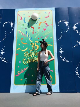 「ALEXIA STAM（アリシアスタン）のアイテム（オールインワン・サロペット）」を使った、Naruさん（レディース・155cm）の秋コーディネート
