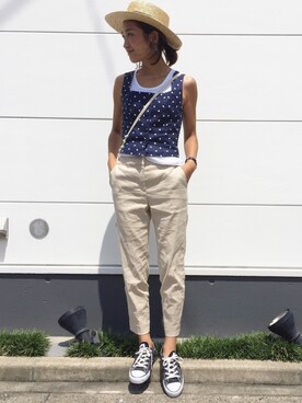 yanさん（レディース・160cm）の夏コーディネート