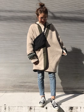 yanさん（レディース・160cm）の冬コーディネート