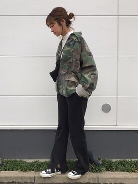 「ROTHCO（ロスコ）のアイテム」を使った、yanさん（レディース・160cm）の春コーディネート
