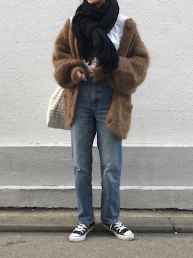 「Dieu（ディユウ）のアイテム」を使った、yanさん（レディース・160cm）の冬コーディネート