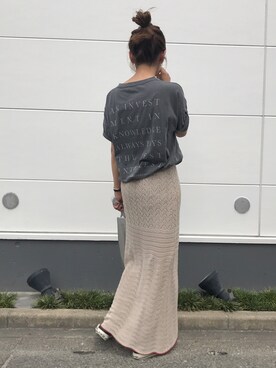 レイシーニットスカートを使った人気ファッションコーディネート - WEAR