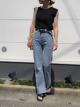 「suicoke（スイコック）のアイテム」を使った、yanさん（レディース・160cm）の夏コーディネート