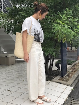 「hint hint（ヒントヒント）のアイテム」を使った、yanさん（レディース・160cm）の夏コーディネート