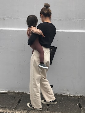 「Cienta（シエンタ）のアイテム（スリッポン）」を使った、yanさん（レディース・160cm）の冬コーディネート