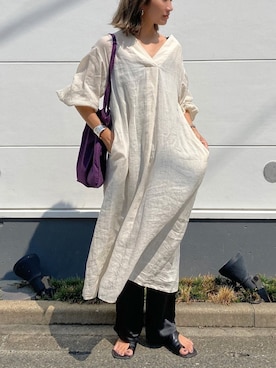 「SALON adam et rope'（サロン アダム エ ロペ）のアイテム（ワンピース/ドレス）」を使った、yanさん（レディース・160cm）の秋コーディネート