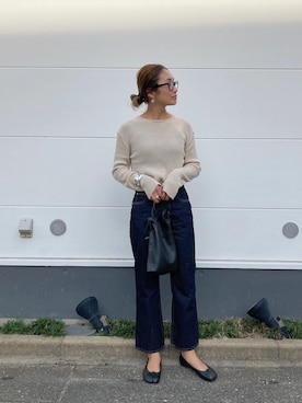 「アイテム（バングル/リストバンド）」を使った、yanさん（レディース・160cm）の秋コーディネート