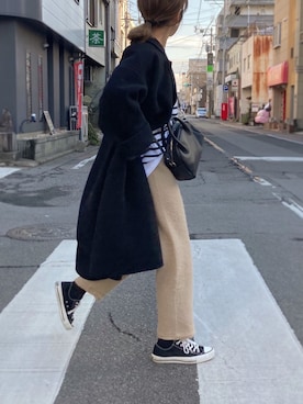 「Ray BEAMS（レイビームス）のアイテム（その他アウター）」を使った、yanさん（レディース・160cm）の冬コーディネート