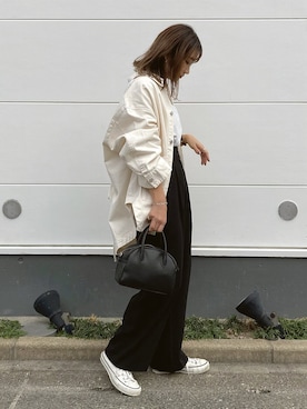 「CLANE（クラネ）のアイテム（デニムジャケット）」を使った、yanさん（レディース・160cm）の冬コーディネート