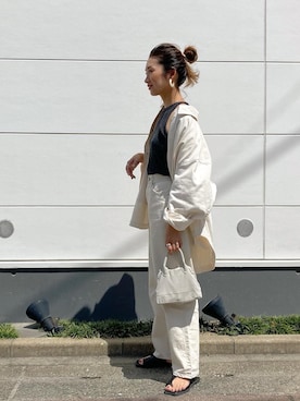 「CLANE（クラネ）のアイテム（デニムジャケット）」を使った、yanさん（レディース・160cm）の春コーディネート