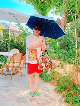「おばショット」｜LAVIさん（メンズ・173cm）の夏コーディネート