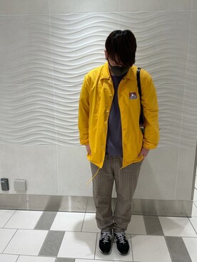 「BEN DAVIS（ベンデイビス）のアイテム（ジャケット/アウター）」を使った、LAVIさん（メンズ・173cm）の秋コーディネート