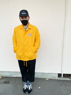 「BEN DAVIS（ベンデイビス）のアイテム（ジャケット/アウター）」を使った、LAVIさん（メンズ・173cm）の冬コーディネート