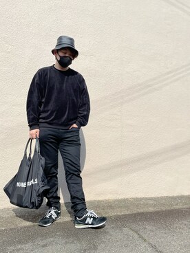 LAVI is wearing SENSE OF PLACE by URBAN RESEARCH "エコレザーバケットハット"