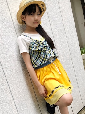 「DIABLE」｜ハル☆さん（キッズ・139cm）の夏コーディネート