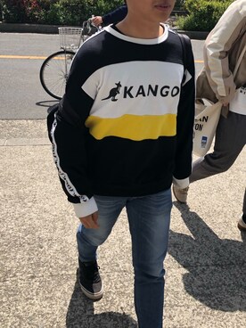 「JERZEES（ジャージーズ）のアイテム（パンツ）」を使った、Lifeさん（メンズ・165cm）の春コーディネート