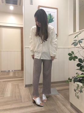 「シルバーサンダル」｜tokorozawaさん（レディース・155cm）の春コーディネート