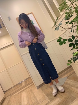 「パンプス×靴下」｜tokorozawaさん（レディース・155cm）の春コーディネート