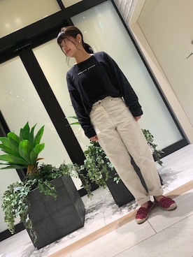 「オリエンタルトラフィック」｜「アイテム（スリッポン）」を使った、tokorozawaさん（レディース・152cm）の春コーディネート