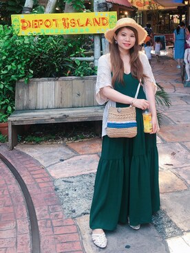 「mysty woman（ミスティウーマン）のアイテム（その他アウター）」を使った、Jean Liさん（レディース・158cm）の夏コーディネート
