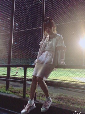 「BUBBLES（バブルス）のアイテム（ジャケット/アウター）」を使った、💘kikinoaibakunn💘さん（レディース・156cm）の春コーディネート