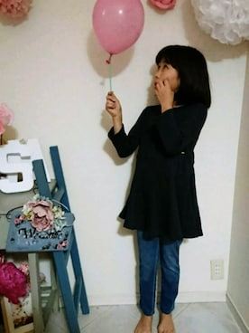 「フレア」｜「アイテム（その他）」を使った、saramimiさん（キッズ・132cm）の冬コーディネート