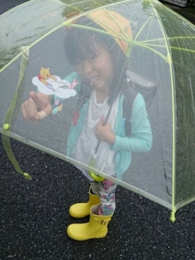 「アイテム（レインシューズ）」を使った、saramimiさん（キッズ・110cm）の夏コーディネート
