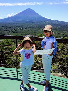 「夏のワントーンコーデ」｜saramimiさん（キッズ・135cm）の夏コーディネート