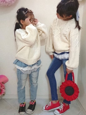 saramimiさん（キッズ・135cm）の秋コーディネート