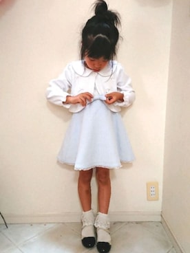 「フォーマルスタイル」｜「アイテム（セットアップ）」を使った、saramimiさん（キッズ・110cm）の秋コーディネート