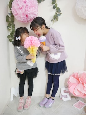 saramimiさん（キッズ・138cm）の冬コーディネート