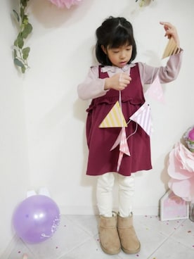 saramimiさん（キッズ・120cm）の冬コーディネート