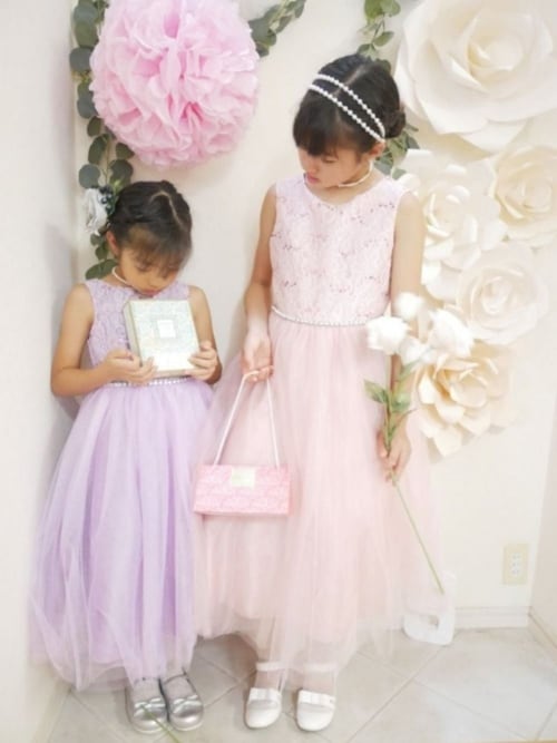 セール】ウエストビジューのレースドレス（ドレス）｜Catherine