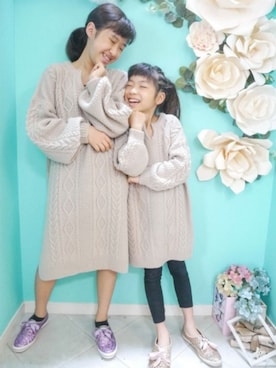 「kate spade new york kids（ケイトスペードニューヨーク）のアイテム（シューズ）」を使った、saramimiさん（キッズ・125cm）の夏コーディネート