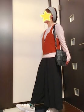 「SENSE OF PLACE by URBAN RESEARCH（センスオブプレイスバイアーバンリサーチ）のアイテム（ベスト、ブラウン系）」を使った、Rika®️さん（レディース・150cm）の春コーディネート